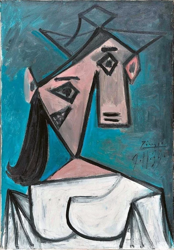 Pablo Picasso oil painting on canvas signed - Picture 1 of 4