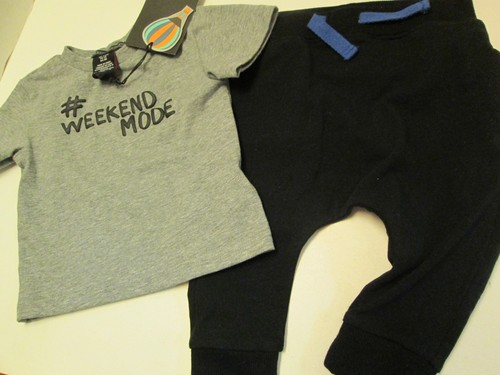 Boy's "Weekend Mode" 2-Piece Outfit by Jarvis Archer, Size 3-6 Months, NWT - Picture 3 of 3