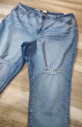 Universal Thread Jeans SZ 28R (47X26.5 Stretch High Rise 90s Slim Distressed NWT - Picture 4 of 20