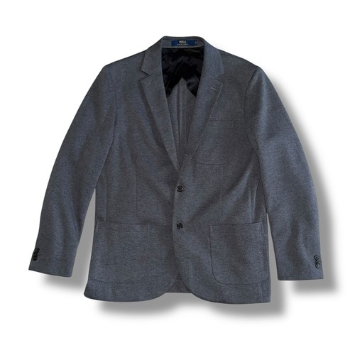 Polo Ralph Lauren Blazer Sports Coat Jacket Knit Cotton Polyester Blend Men’s L - Picture 2 of 11