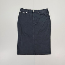 Dolce & Gabbana Womens Skirt Blue W28 IT42 Knee Length Stretch Denim