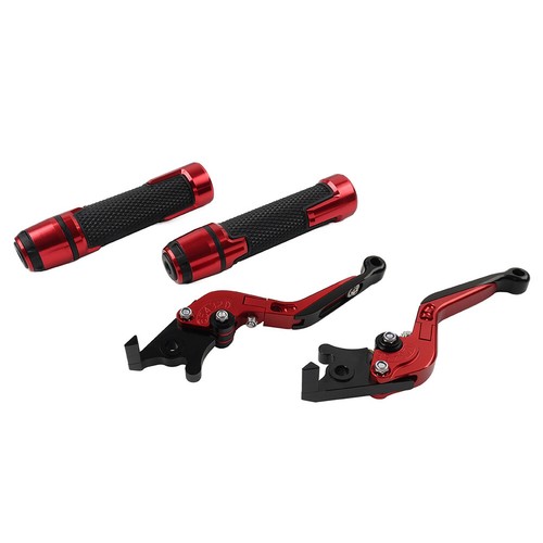 Kit Maniglie Manubrio Rosso Leva Frizione Leva Freno per BMW R1200GS R1250GS R9T - Foto 4 di 10
