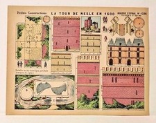 Imagerie D  Epinal No 1336 La Tour de Nesle/Petites Constructions toy paper model