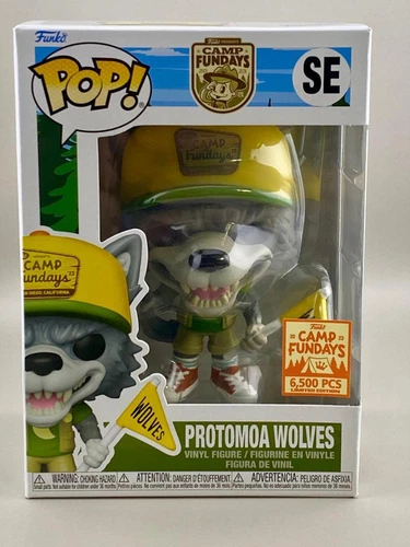 Camp Fundays 2023 Protomoa Wolves Mascot Funko Pop! SDCC Box of Fun 6500 Pcs