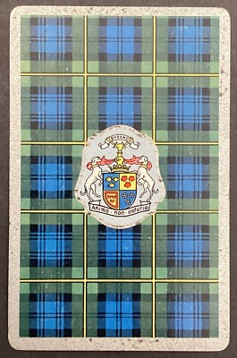 Coat of Arms Bydand Animo Non Astutia VTG Single Swap Playing Card Ace Diamonds