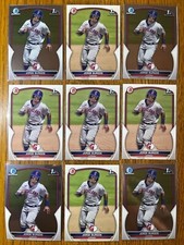 Jorge Burgos Guardians Prospect, Bowman 1st Chrome & base