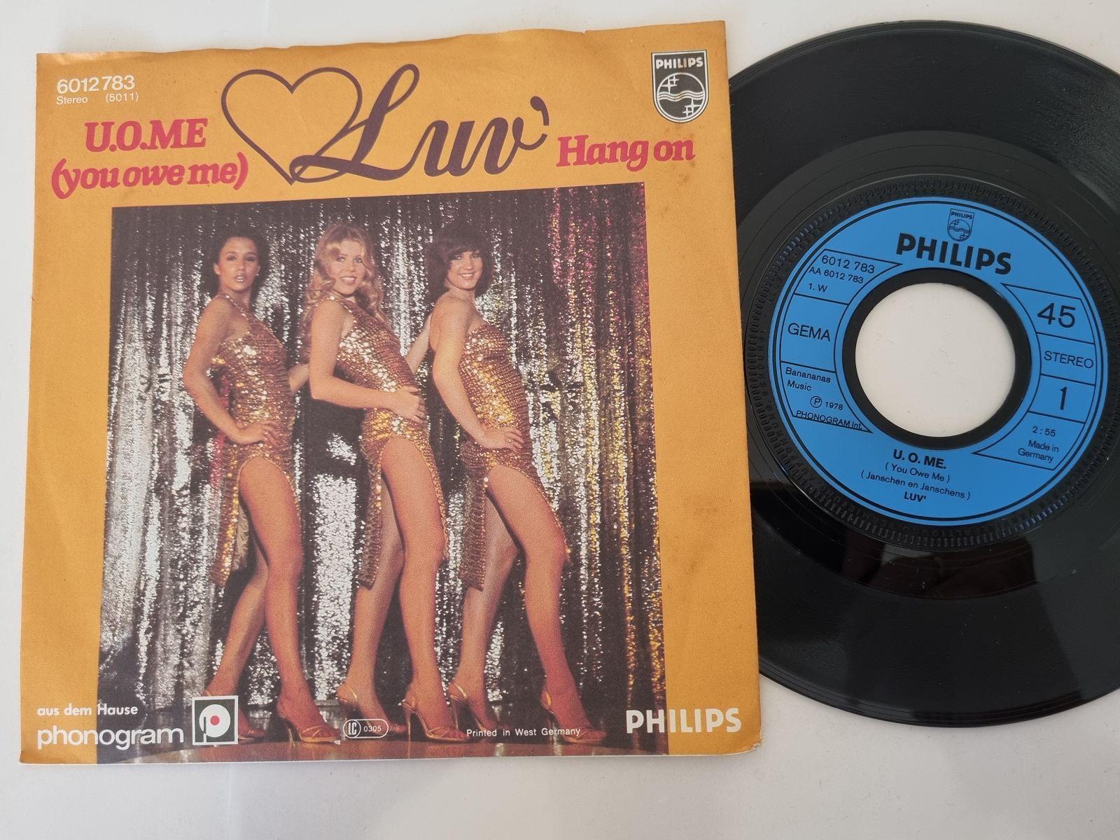 7"" Single Luv' - U. O. ME. (You owe me) Vinyl Germany