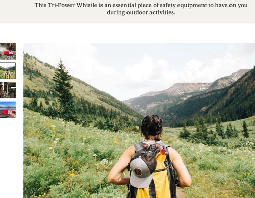 Whistles For Life Safety Whistle Portachiavi Sopravvivenza U.S.A. Lotto 10 escursioni da campeggio - Foto 2 di 10
