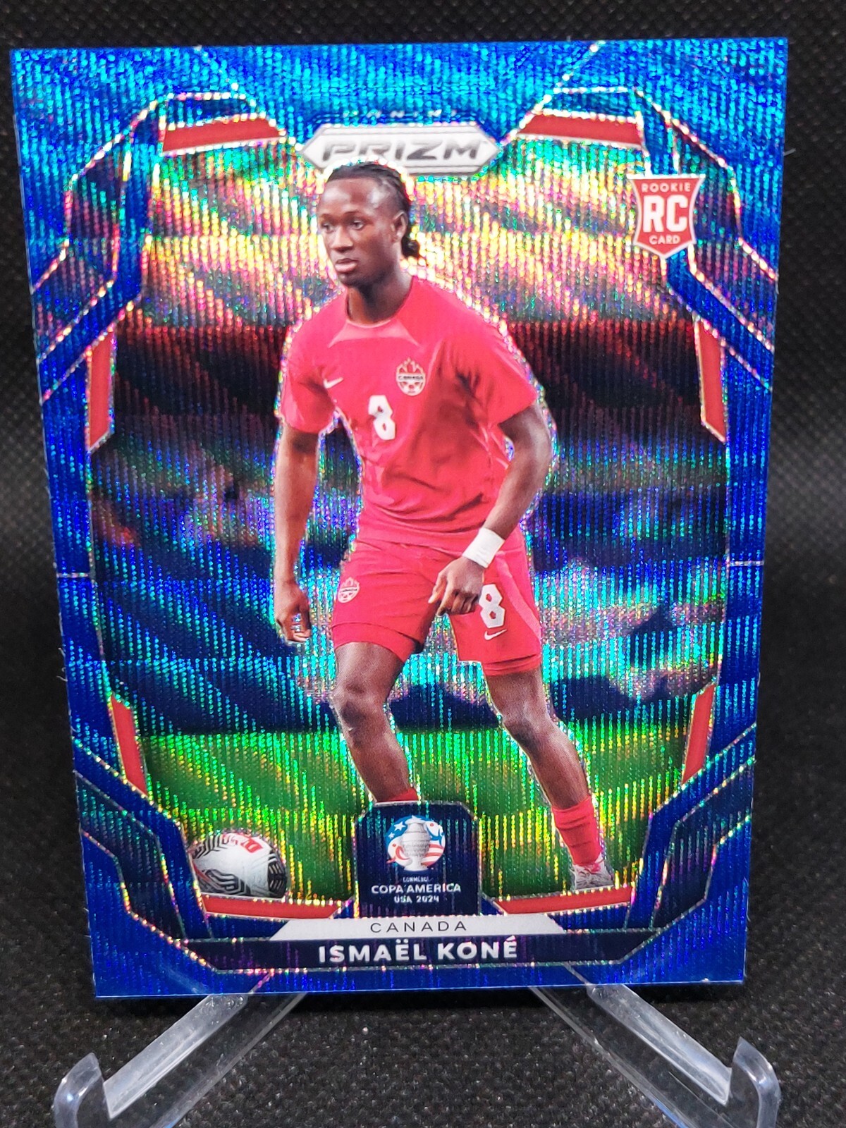 2024 Prizm Copa America ISMAEL KONE Blue Wave Prizm RC Numbered 184/199 CANADA