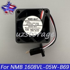 For NMB 1608VL-05W-B69 FANUC Inverter Cooling Fan 40 40 20mm 3-Wires 24VDC 0.13A