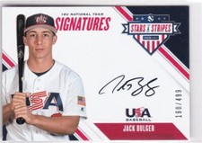 Jack Bulger 2020 Panini Stars & Stripes Signatures AUTO /499 Vanderbilt Team USA