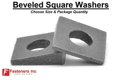 Beveled Square Washers Black Malleable Steel Steel Wedge Washers Tapered Bevel