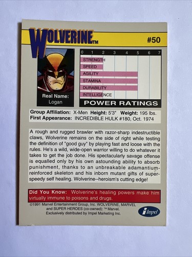 1991 MarvelvUniverse - Picture 3 of 3