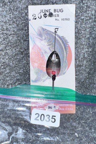 Señuelo antiguo de pesca de insectos de junio de colección - Imagen 4 de 4