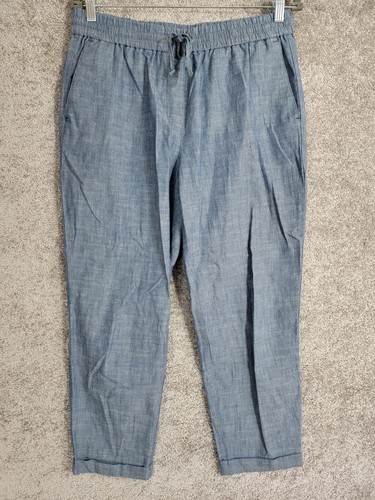 J Crew Chambray Drawstring Cropped 