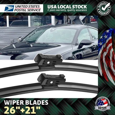 26'' + 21'' 2012-2018 For AUDI A7 Quattro Durable Quality Windshield Wiper Blades