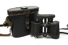 Carl Zeiss Jena D.F 8x40 Binoculars Weltkrieg Marine Fernglas Lederetui Kompass