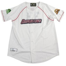 Cooperstown All Star Village Baseball Jersey Mens Large White #39 Green Monster