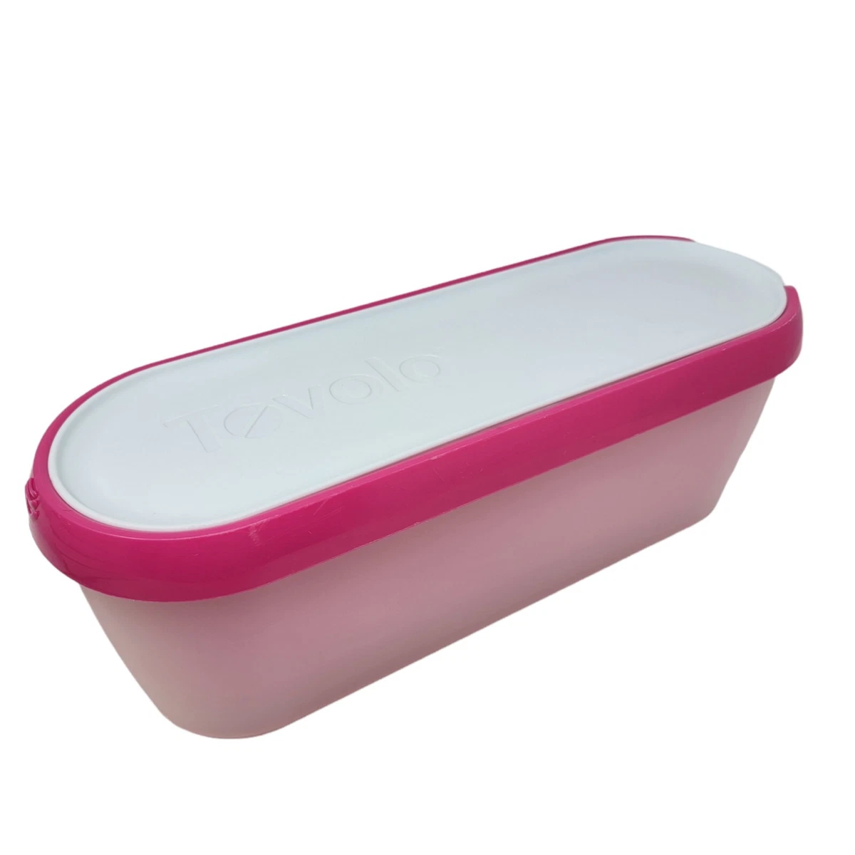 Tovolo Glide-A-Scoop Ice Cream Storage Tub Freezer 1.5 Qt. Container Pink