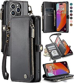 Defencase for iPhone 15 Pro Case| �RFID Blocking for iPhone 15 Pro Wallet Case f