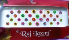 1PACK MULTICOLOR INDIAN BINDI BOLLYWOOD BELLY DANCE DOTS STIC ON TEMP TATTOO