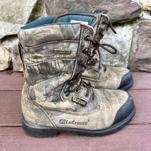 LaCrosse 500 Thinsulate-Ultra Hyper-Dri Camouflage Hunting Work Boots 8.5 W - Picture 2 of 19