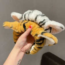 New Cute Cat Ears Headband With Little Tiger Hair Cover Non-slip Warm Hair Band