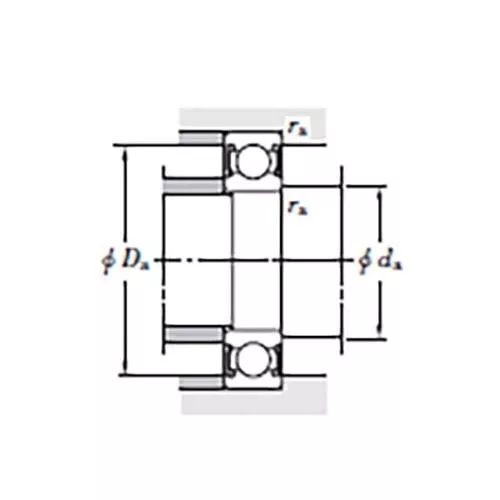 Koyo/JTEKT 6205-2RSC3 Deep Groove Ball Bearing Rubber Seal (C3) 25 x 52 x 15mm - Picture 3 of 3