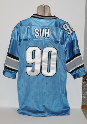 NFL Detroit Lions Ndamukong Suh Reebok Men's Size 52 Blue Sewn