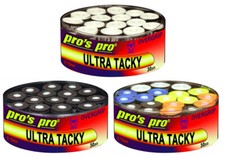 Pro's Pro Ultra Tacky Overgrip - 0,70 mm - Confezione da 30 - Impugnatura per racchetta da tennis