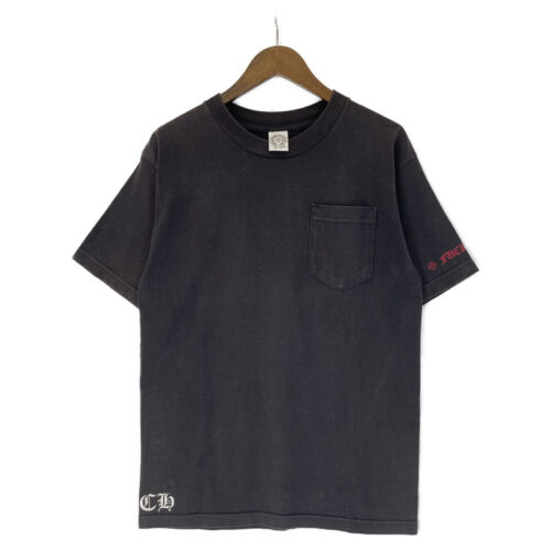 Chrome Hearts Black cotton back logo short sleeve pocket T-shirt tops M black - Picture 1 of 7