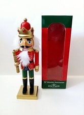 King Nutcracker Red Green Wood Classic Decor Christmas 10" Kurt Adler Gift