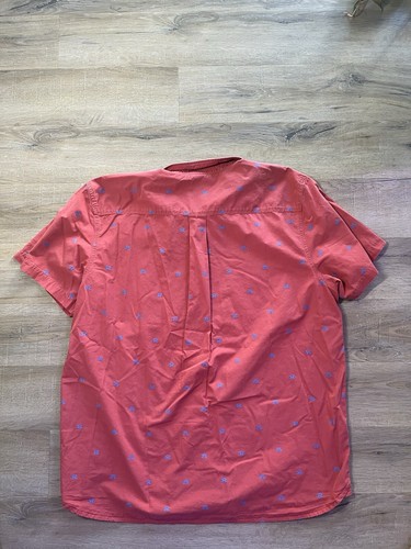 Camicia uomo The North Face marrone rosso blu cupola manica corta con bottoni taglia XXL - Foto 11 di 12