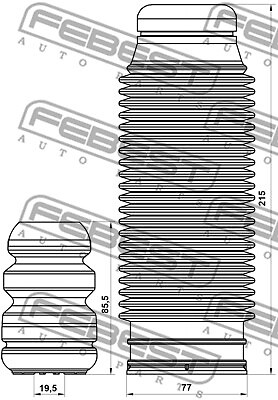 HYSHB-TUCR-KIT FEBEST Dust Cover Kit, shock absorber for HYUNDAI,HYUNDAI (BEIJIN