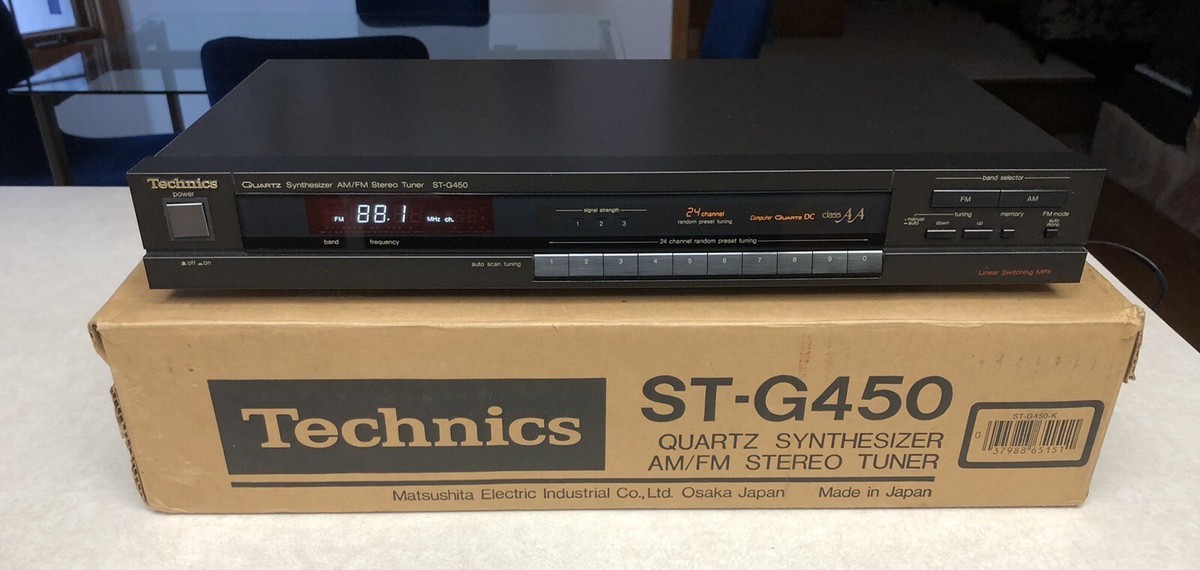 Technics Tuner ST-G450 Quartz Synthesizer Stereo Tuner class AA
