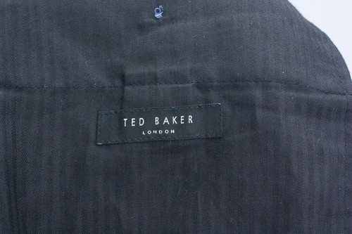 Ted Baker London Mens Trousers Pants Check Blue Size 36L x 29 Wool Blend - Picture 16 of 17