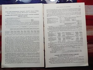 1904 train Report ALABAMA NEW ORLEANS TEXAS & PACIFIC RAILWAY England Registered