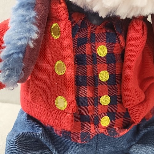 Peluche Eeyore Disney Edizione Speciale Invernale Natale Plaid e Denim Lumberjack - Foto 3 di 13