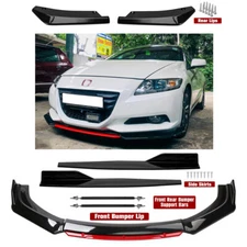 Front Rear Bumper Lip Spoiler Diffuser Body Kit Side Skirt For Honda CR-Z