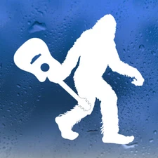 Bigfoot Carrying Guitar Vinyl Decal | Sasquatch Acoustic Bluegrass Sticker