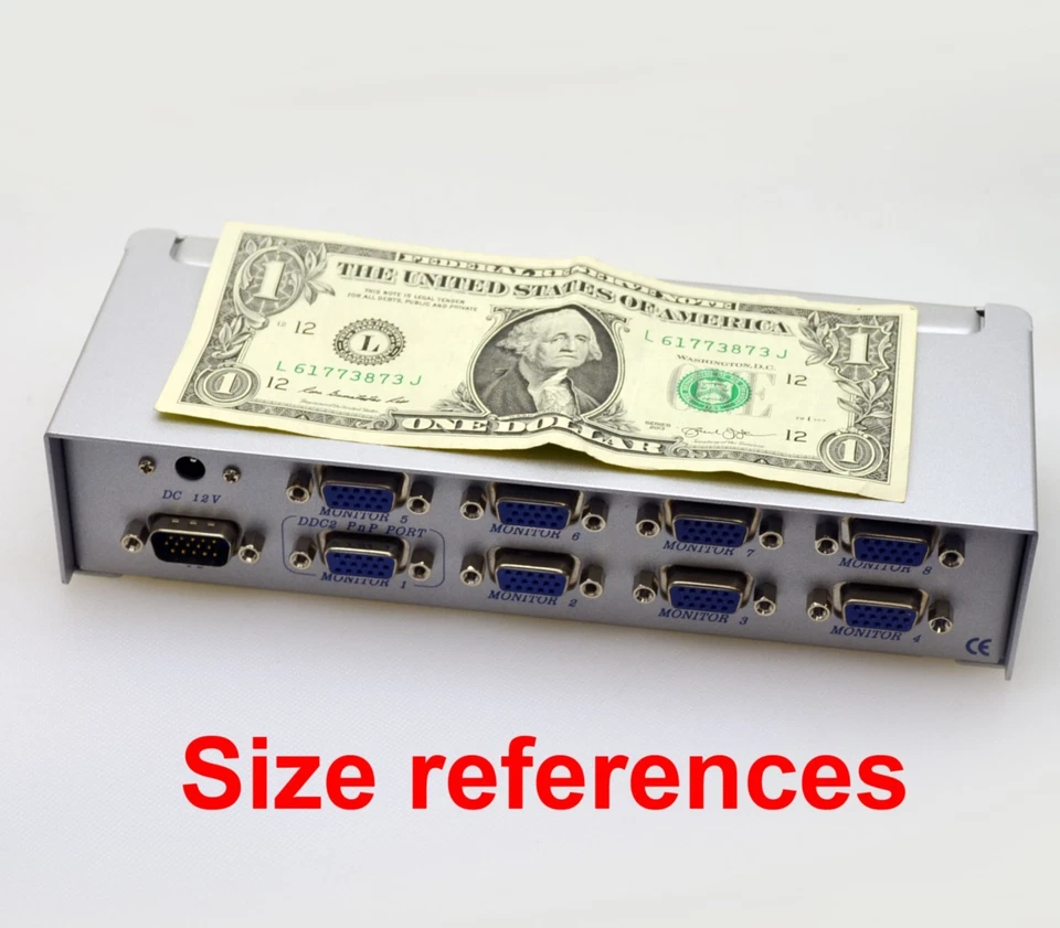 8 Ports VGA Splitter 1 PC Video Distribution into 8 Monitor - Image 4 of 4