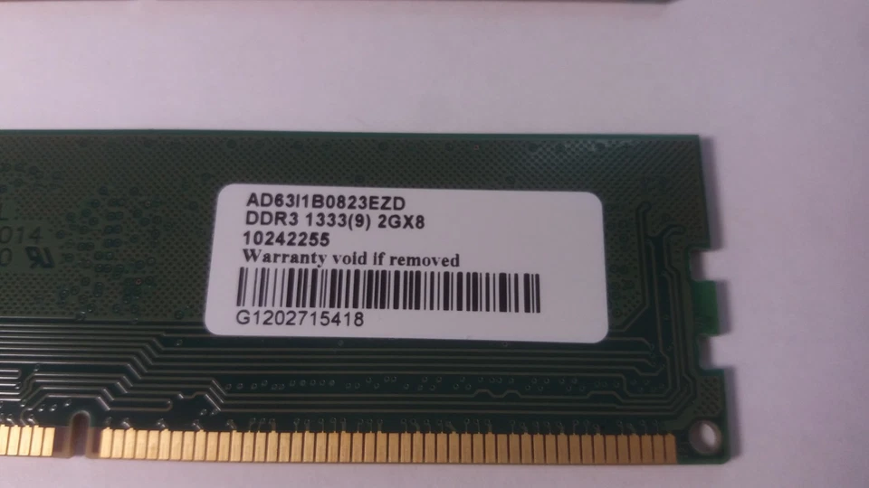 ADATA 4gb (2x2gb) Ddr3 SDRAM 1333mhz RAM Dekstop Memory AD63I1B0823EZD - Image 4 of 4