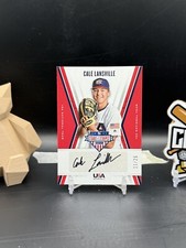 Cale Lansville 2019 USA Baseball Stars and Stripes Auto /25 (DTR)