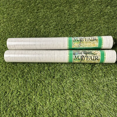 Mayfair Vintage Wallpaper Ready Pasted Vinyl Blue Pink Pastel Lot Of 2 NEW 32550