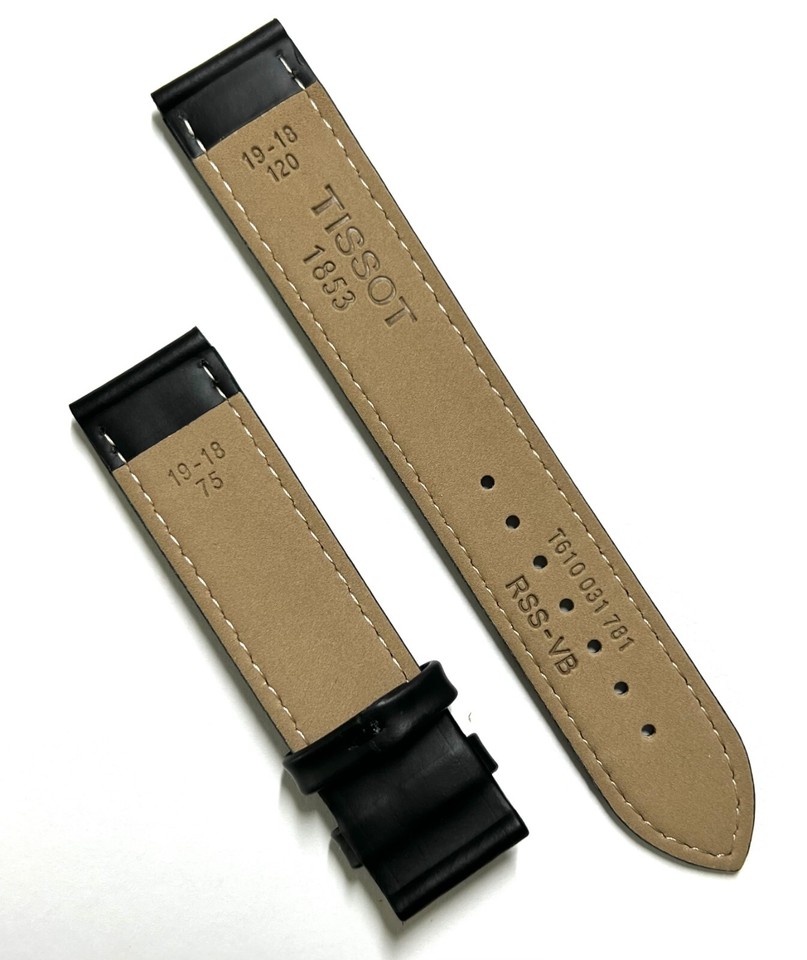 Bracelet De Montre Tissot En Cuir - Largeur 19mm - Référence TI1918B - NEUF Avec étiquettes (boîte)