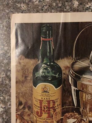 1974 J&B Scotch Whisky Justerini Brooks PRINT AD Bottle Rare