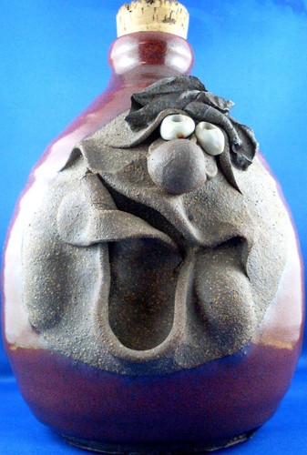 NOSH Australia CHARACTER Glazed Pottery Jug VG Man Cave Bar Collectable -In Aust - Picture 6 of 12