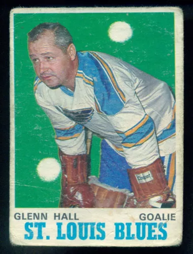 1970-71 OPC O PEE CHEE HOCKEY #210 GLENN HALL LG-VG St. Louis Blues Card