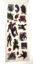  AZ Spider Man Puffy Sticker Sheet Hero Gift Holiday Character Kid Star Reward