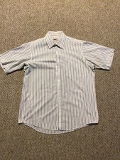 Vtg The American Edition Made in USA Button Up Short Sleeve Shirt Men's Sz 16.5